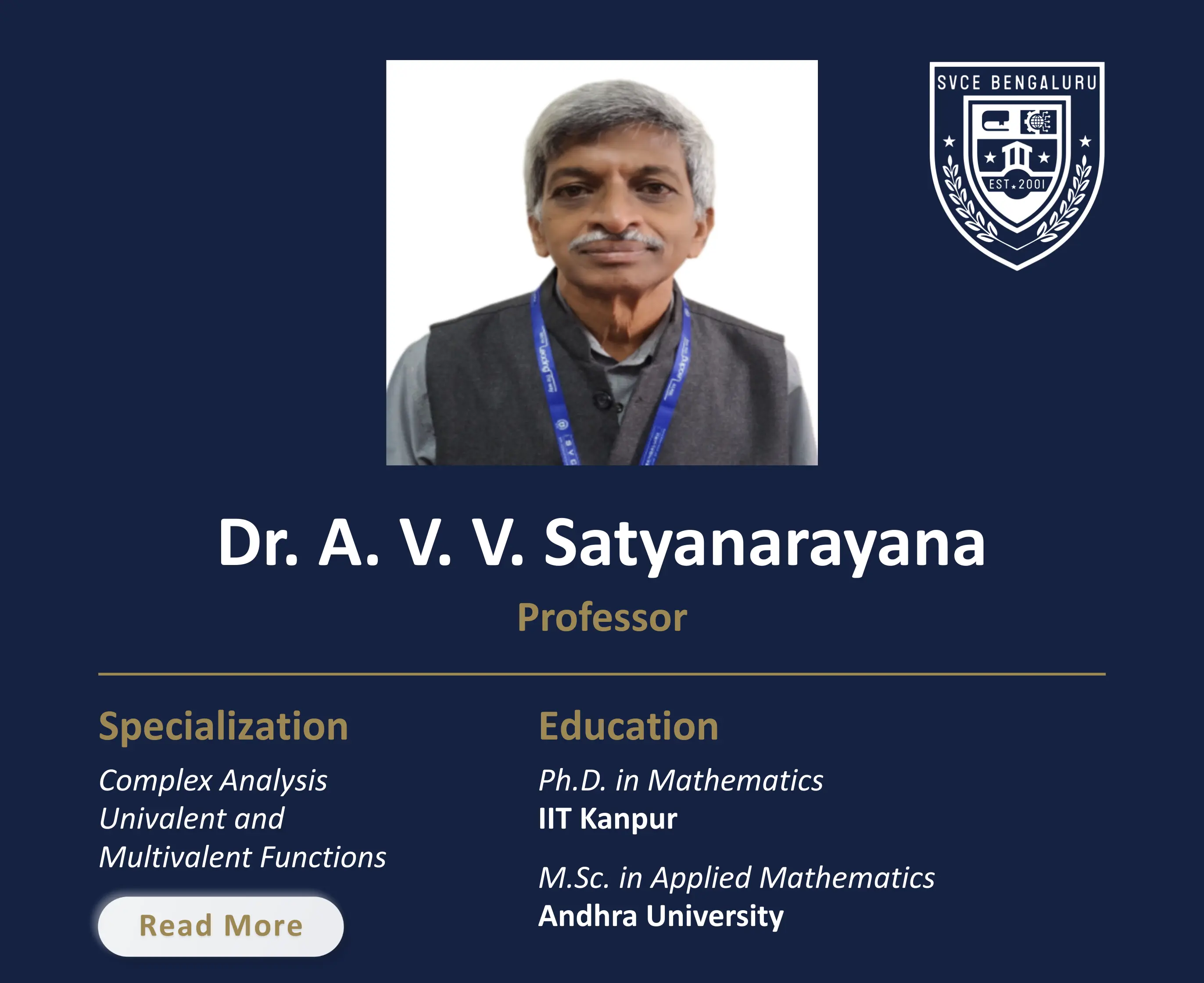 Dr. B Venkata Krishna Reddy - Associate Professor