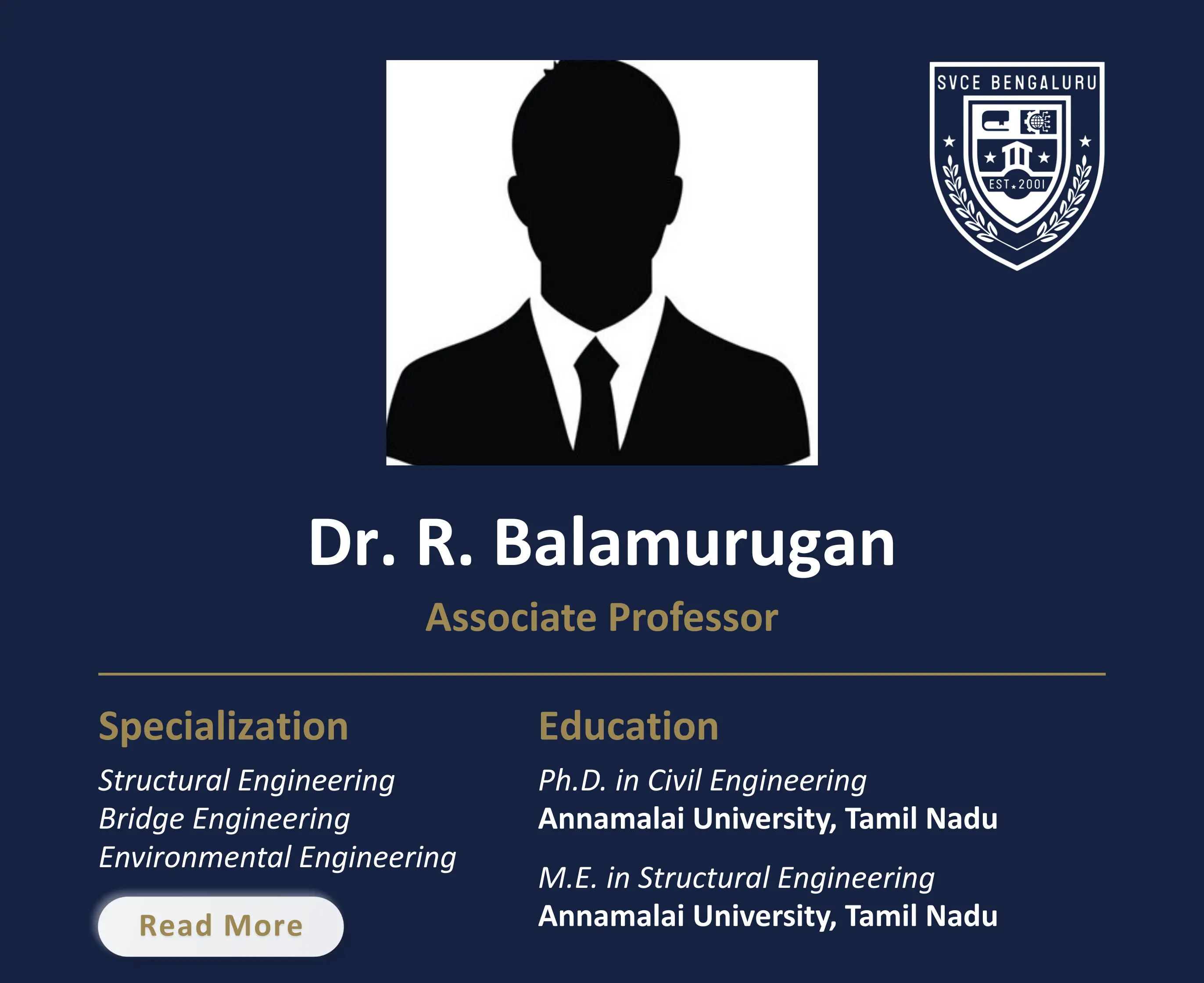 Dr. R Balamurugan