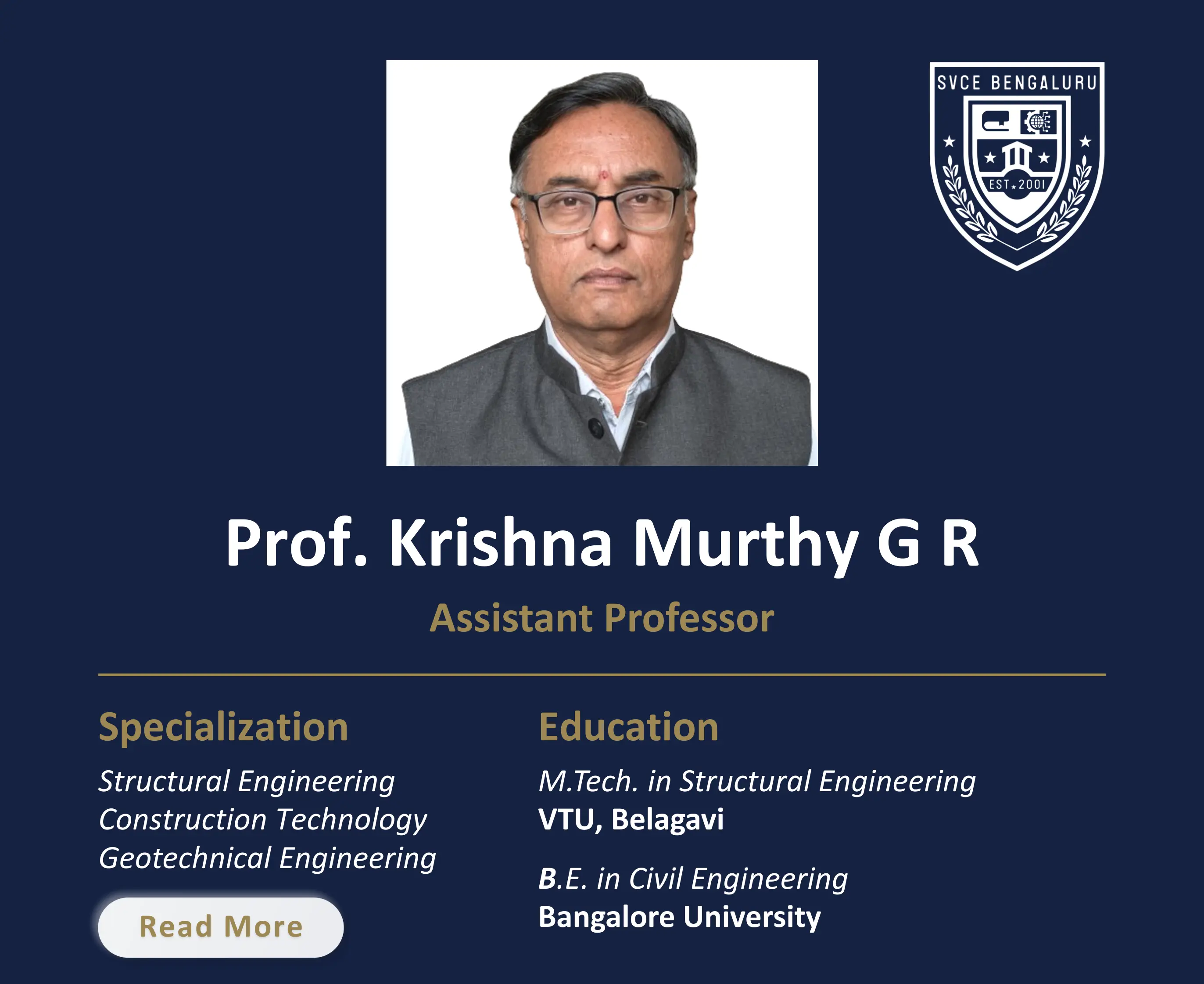 Mr. Krishna Murthy G R