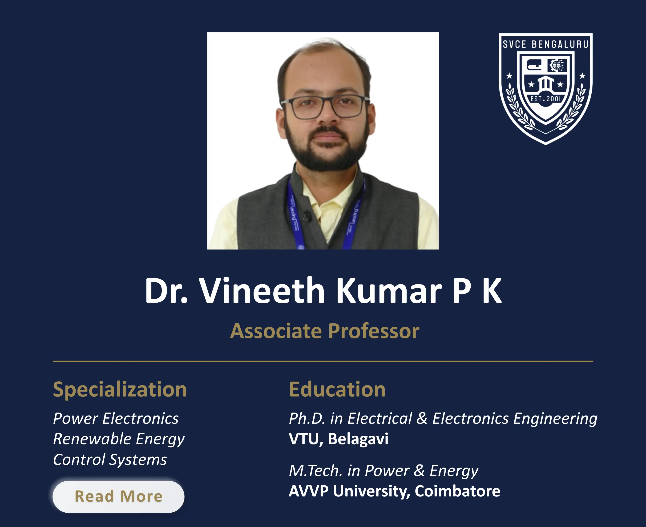Dr. Vineeth Kumar P K