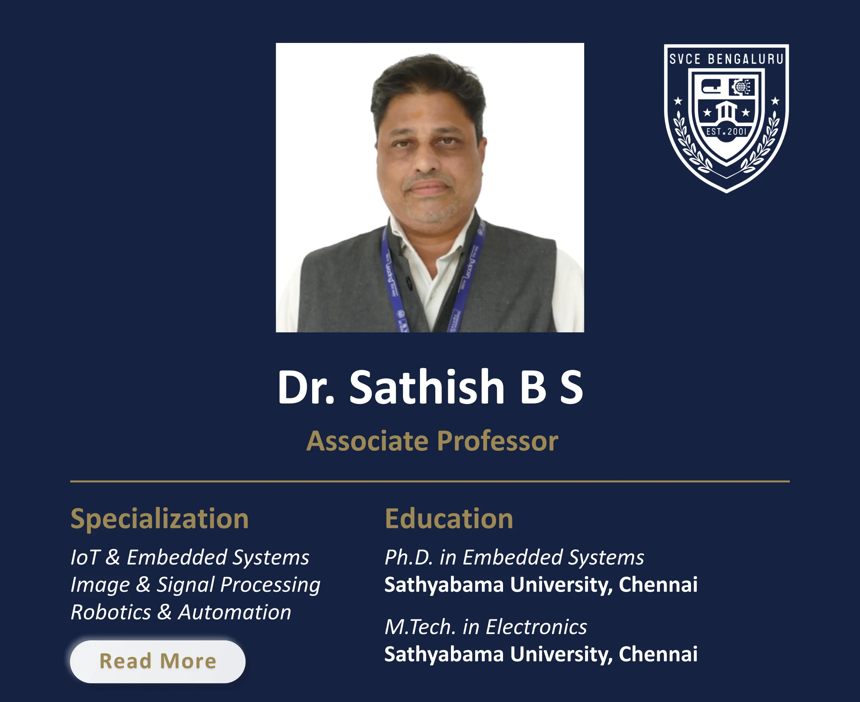 Dr. Sathish B S