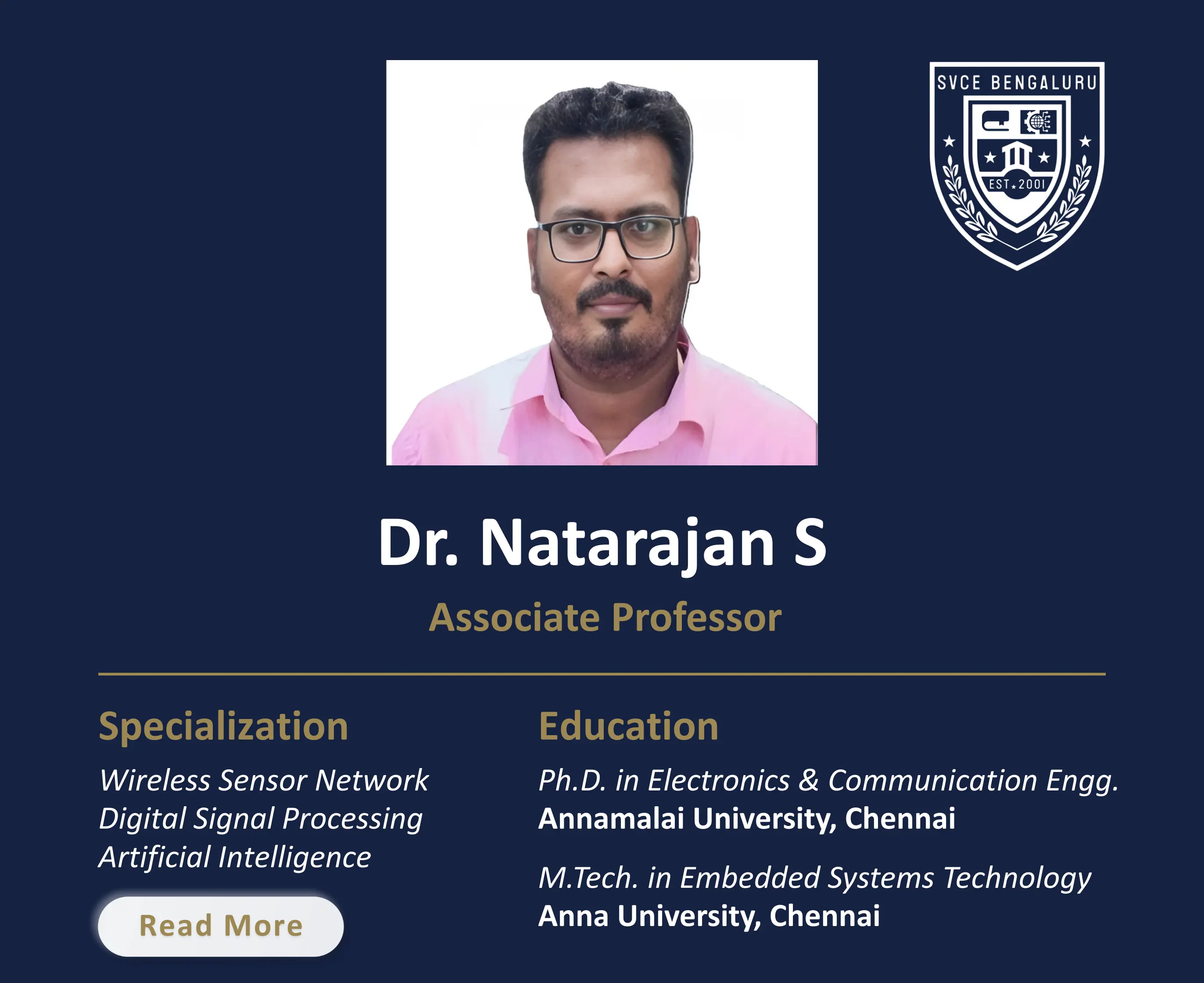 Dr. Natarajan S